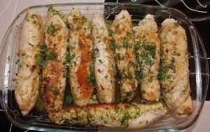 куриные рулеты с сыром и зеленью