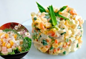 очень вкусный рецепт салата с кальмарами