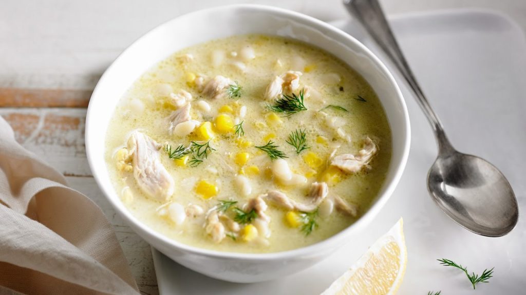 Куриный суп с кукурузой 