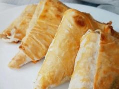 Конвертики из лаваша с творогом и бананом