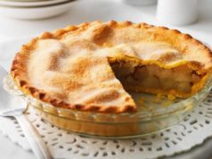 Овсяной мини-пирог с яблочной начинкой