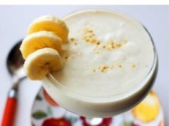 Творожный крем с бананом