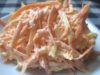 Морковный салат с сыром и чесноком