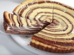 Мраморный чизкейк зебра